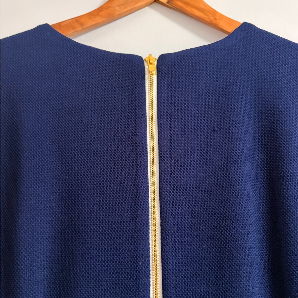 Karin Stevens Navy Blue Midi Dress with Belt - Picture 6 of 8